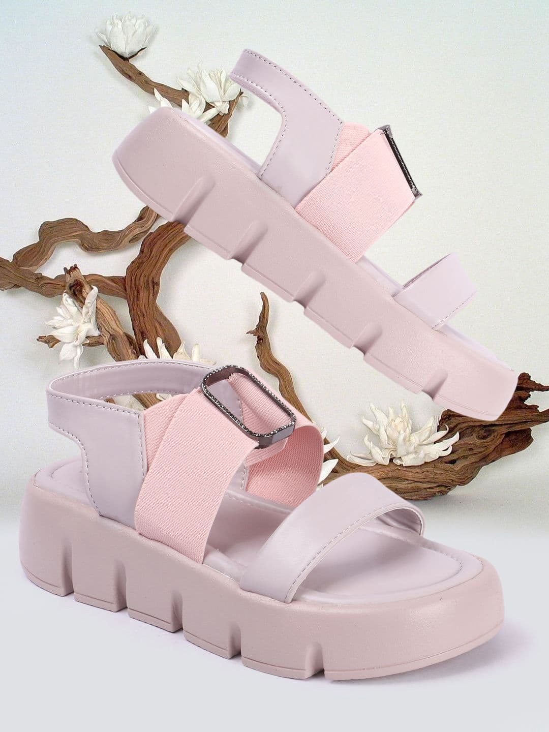 madam glorious Women Block Sandals with Buckles - view 1