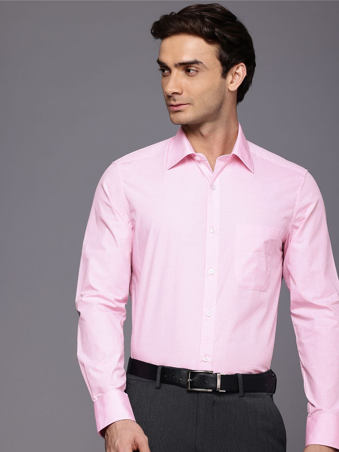 Louis Philippe Pure Cotton Classic Formal Shirt - view 1