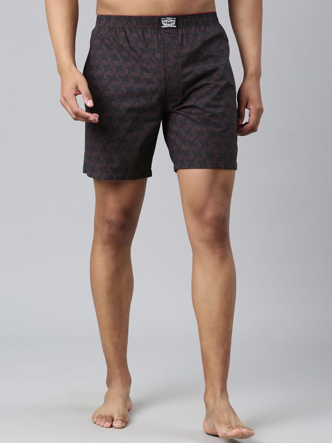 Levis Men Printed Cotton Woven Soft Boxer Shorts with Side Pocket - view 1