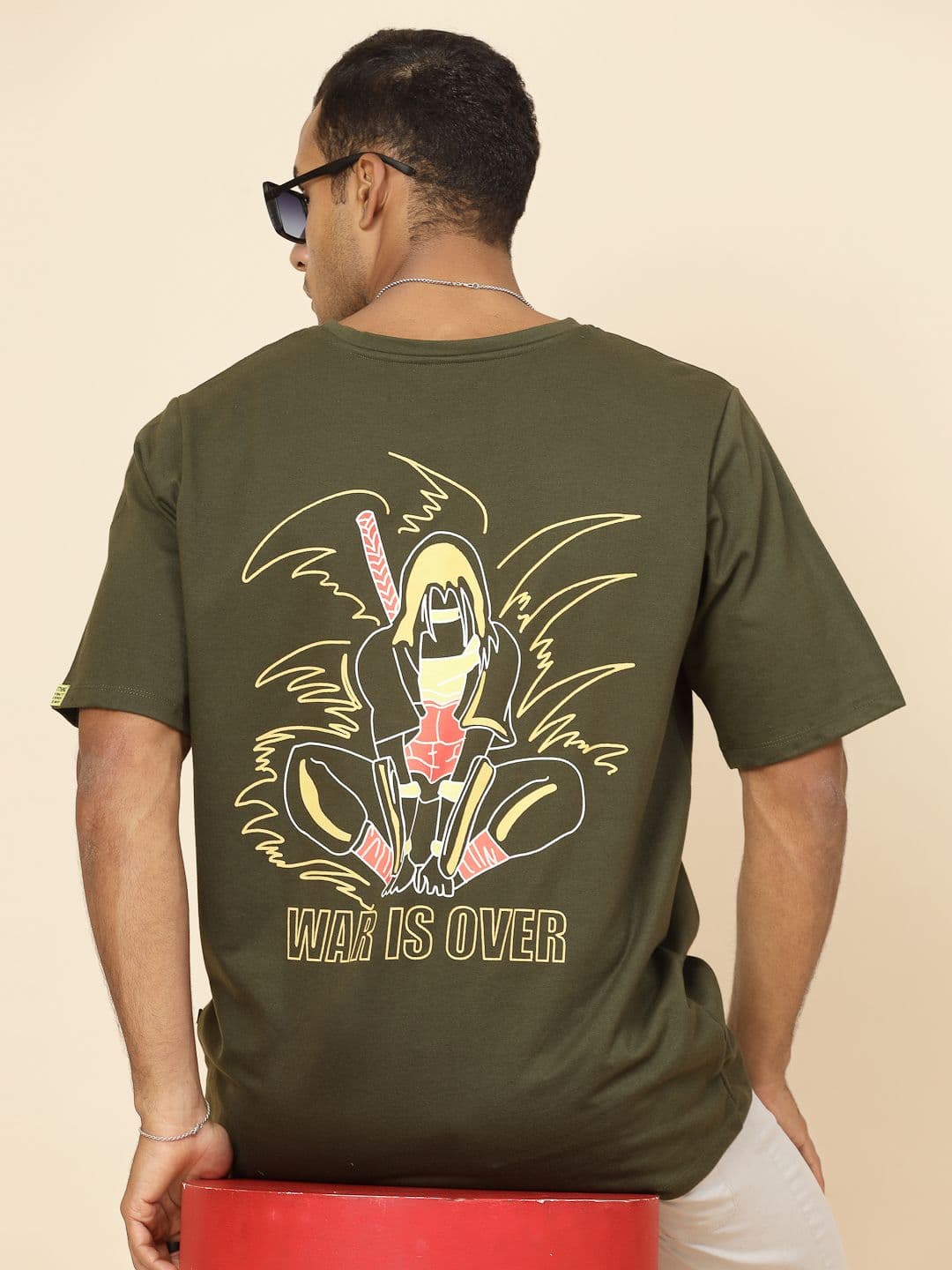 Rigo Unisex Printed Drop-Shoulder Sleeves Oversized T-shirt - view 1