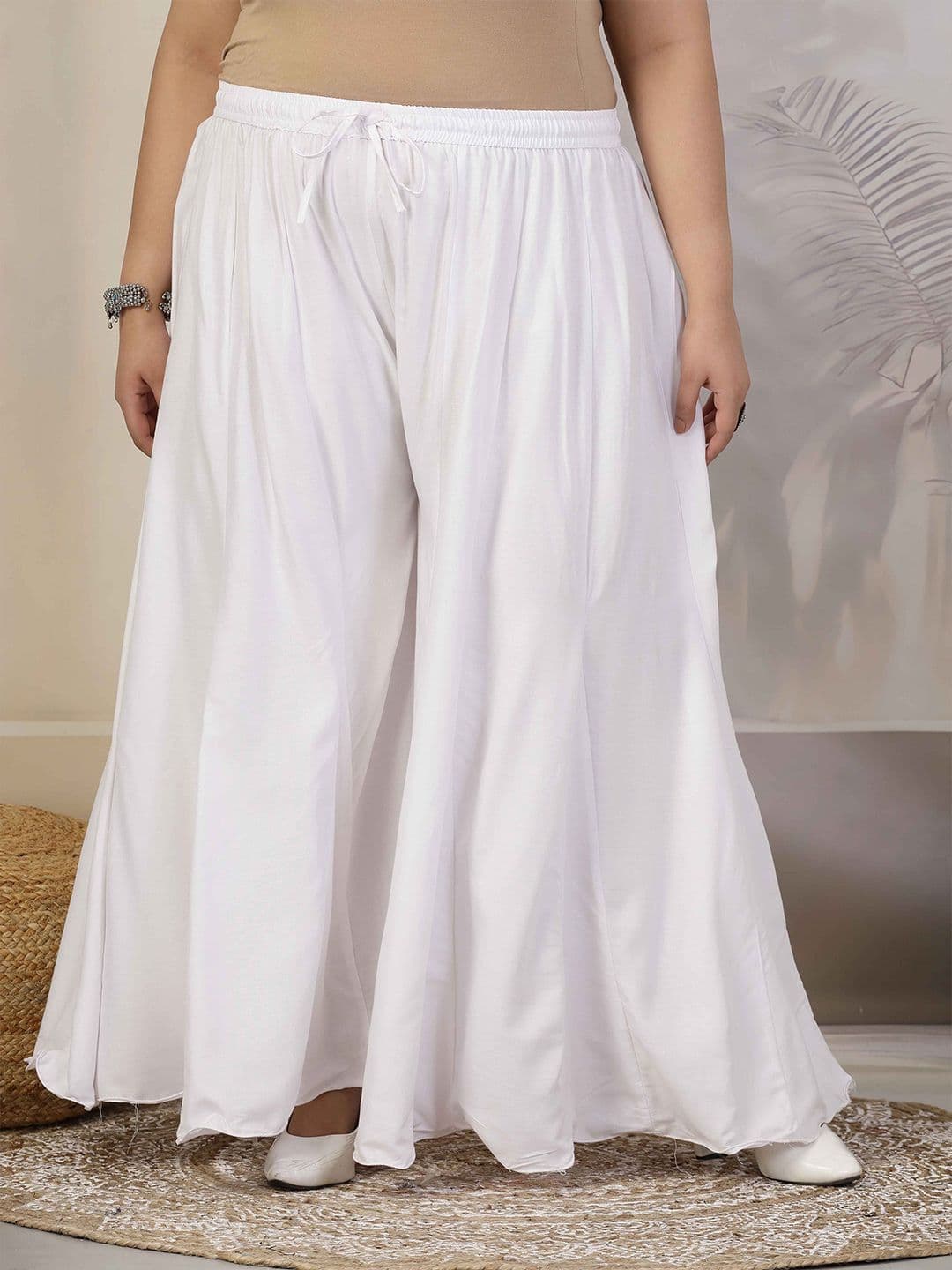 CLORA CREATION PLUS Women Flared Palazzos - view 1