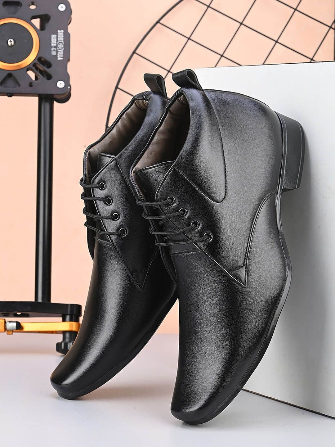 Provogue Men Leather Pointed Toe Formal Derbys - view 1