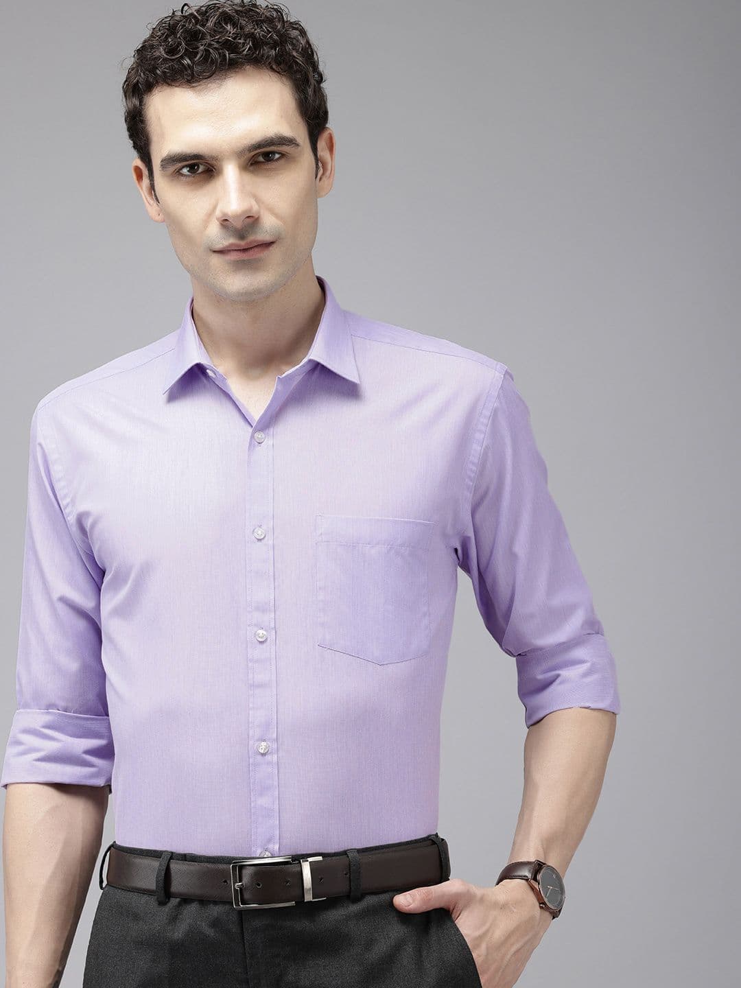 Park Avenue Slim Fit Opaque Formal Shirt - view 1