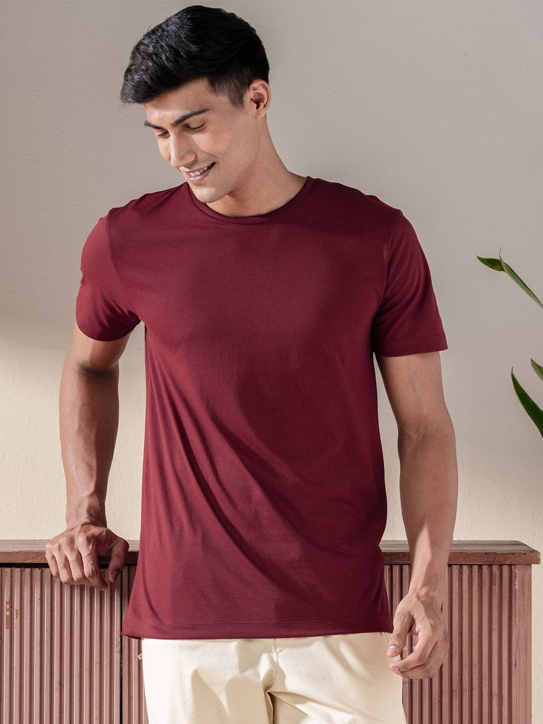 DAMENSCH Ultralight Basic Crew Pure Cotton Lounge T-Shirts - view 1