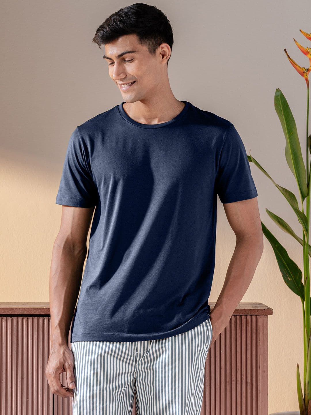 DAMENSCH Ultralight Basic Crew Pure Cotton Lounge T-Shirts - view 1