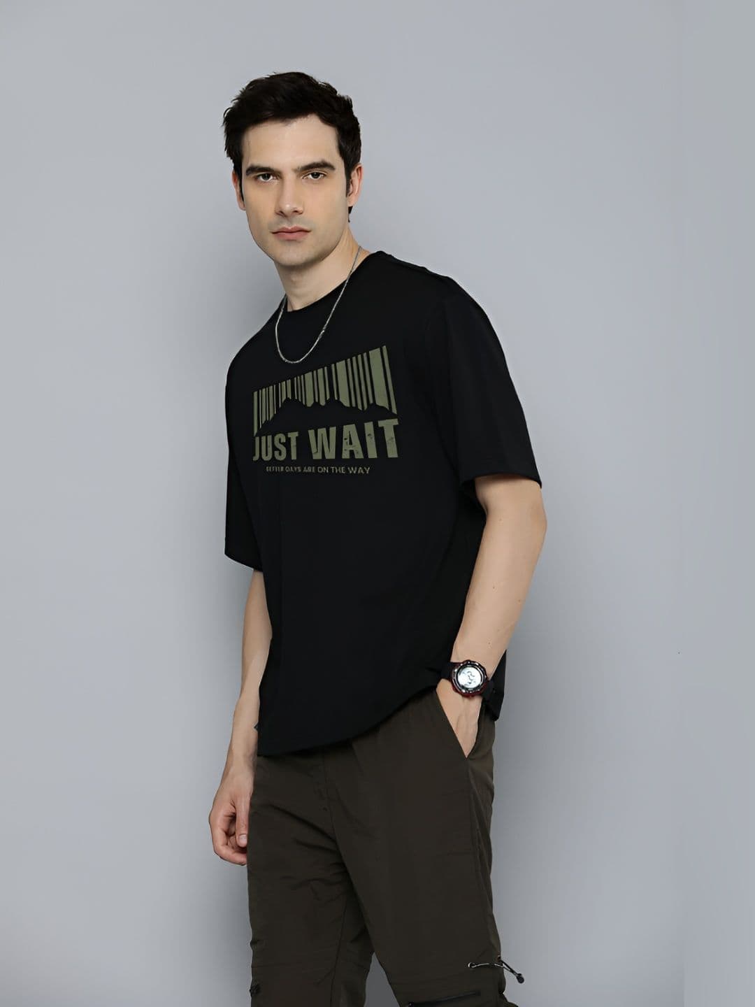R.Code by The Roadster Life Co. Men Typography Printed T-shirt - view 1