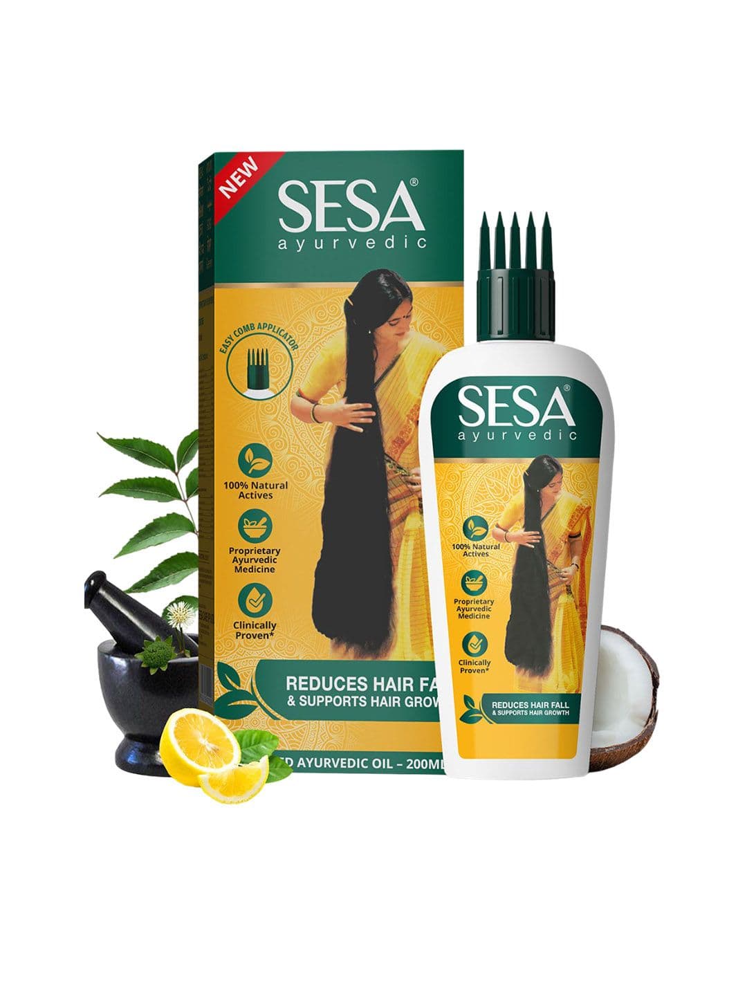 Sesa Ayurvedic Oil For Hair Growth & Hairfall Control-200 ml - view 1