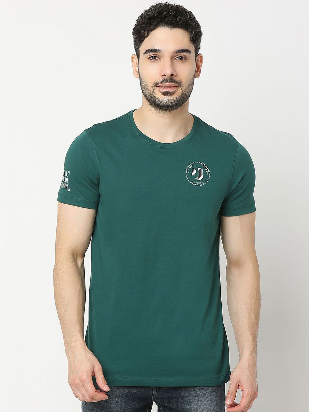 UnderJeans by Spykar Men Cotton T-Shirt - view 1