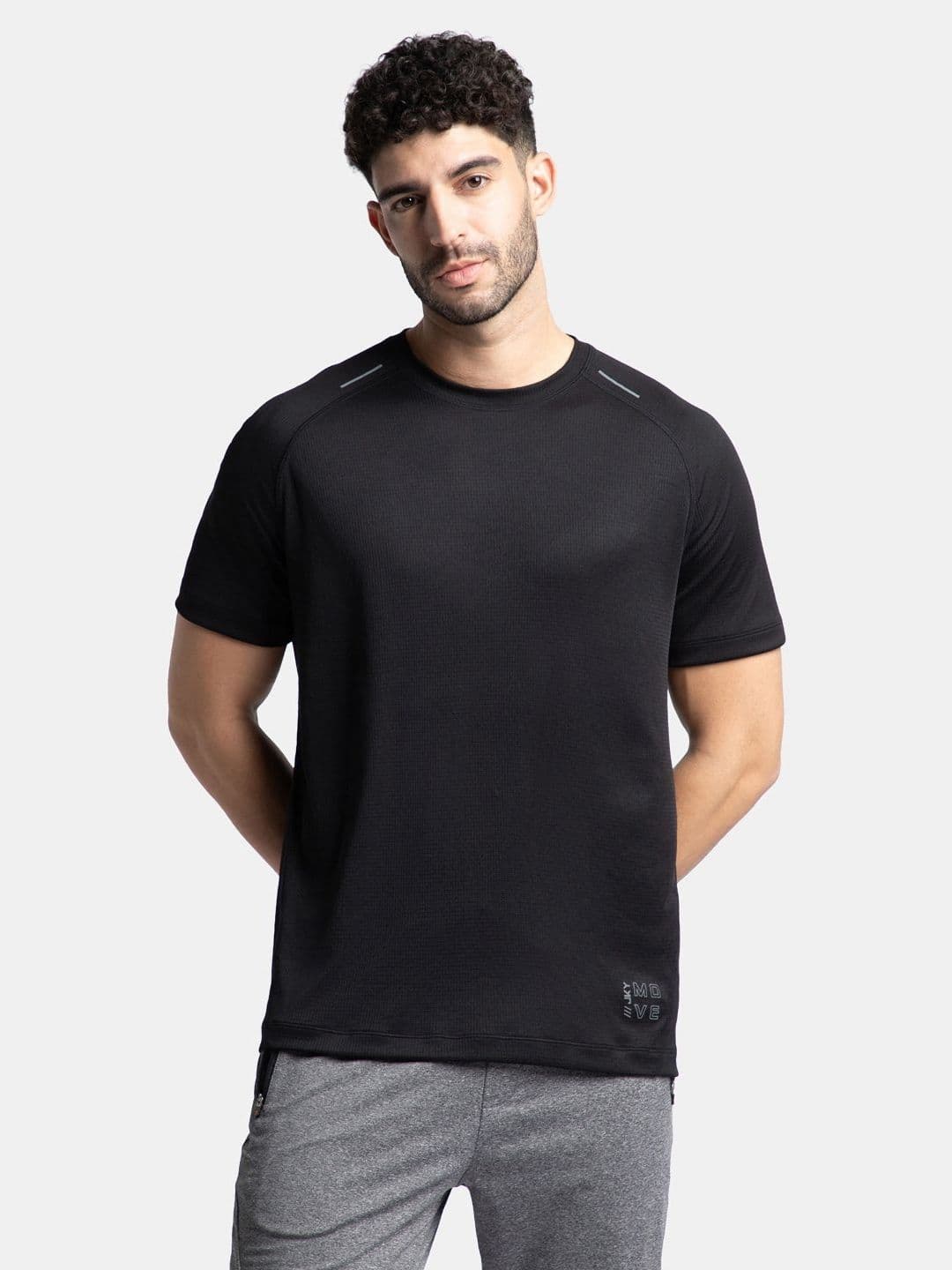 Jockey Lightweight Microfiber Half Sleeve Active Wear Tshirt with Breathable Mesh - MV16 - view 1