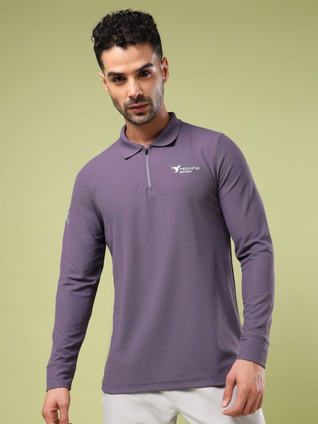 Technosport Polo Collar UPF50 Slim Fit Tshirt - view 1