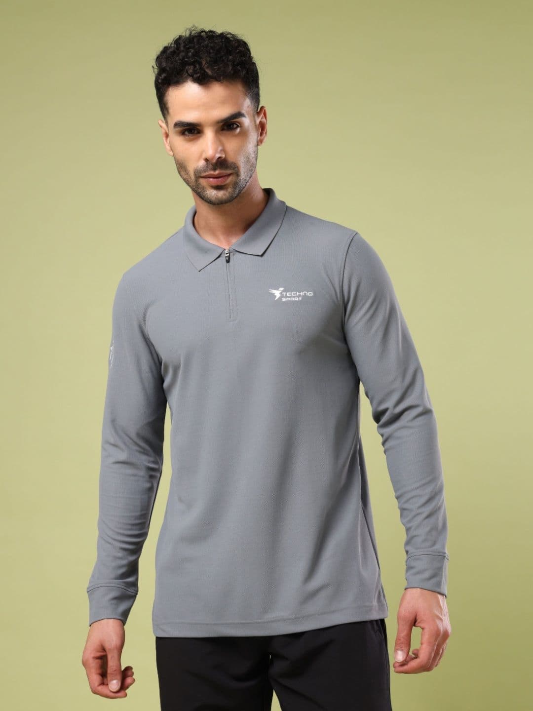 Technosport Polo Collar UPF50 Slim Fit Tshirt - view 1