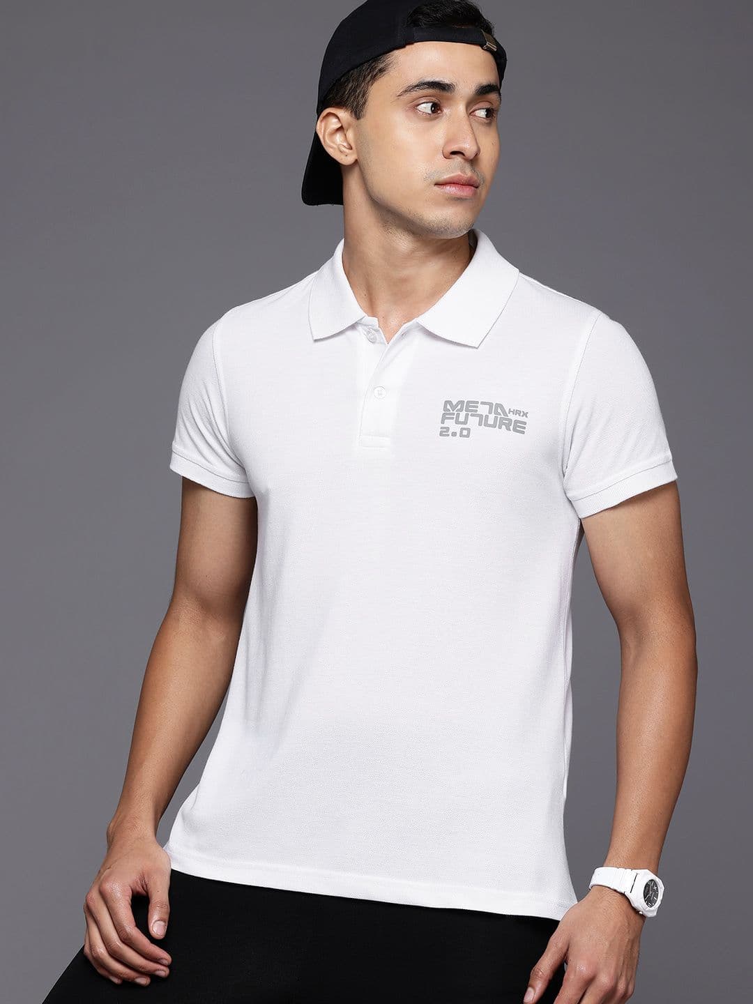 HRX by Hrithik Roshan Polo Collar Lifestyle T-shirt - view 1