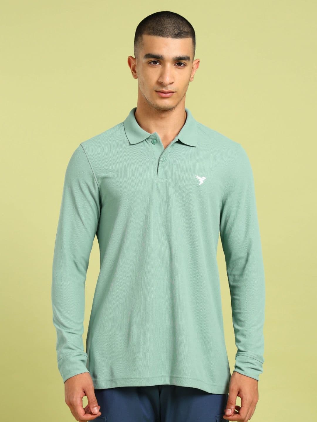 Technosport Solid Slim Fit Polo Sports T-shirt with MATPIQ - view 1
