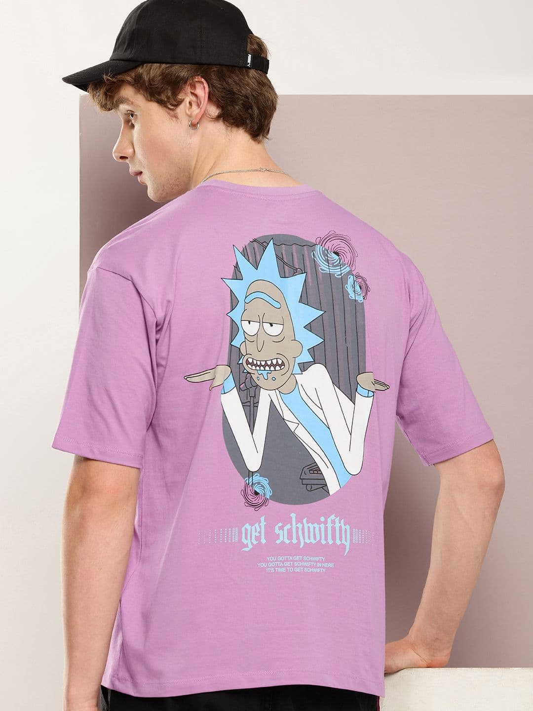 Kook N Keech Rick & Morty Printed Drop-Shoulder Sleeves Pure Cotton T-shirt - view 1