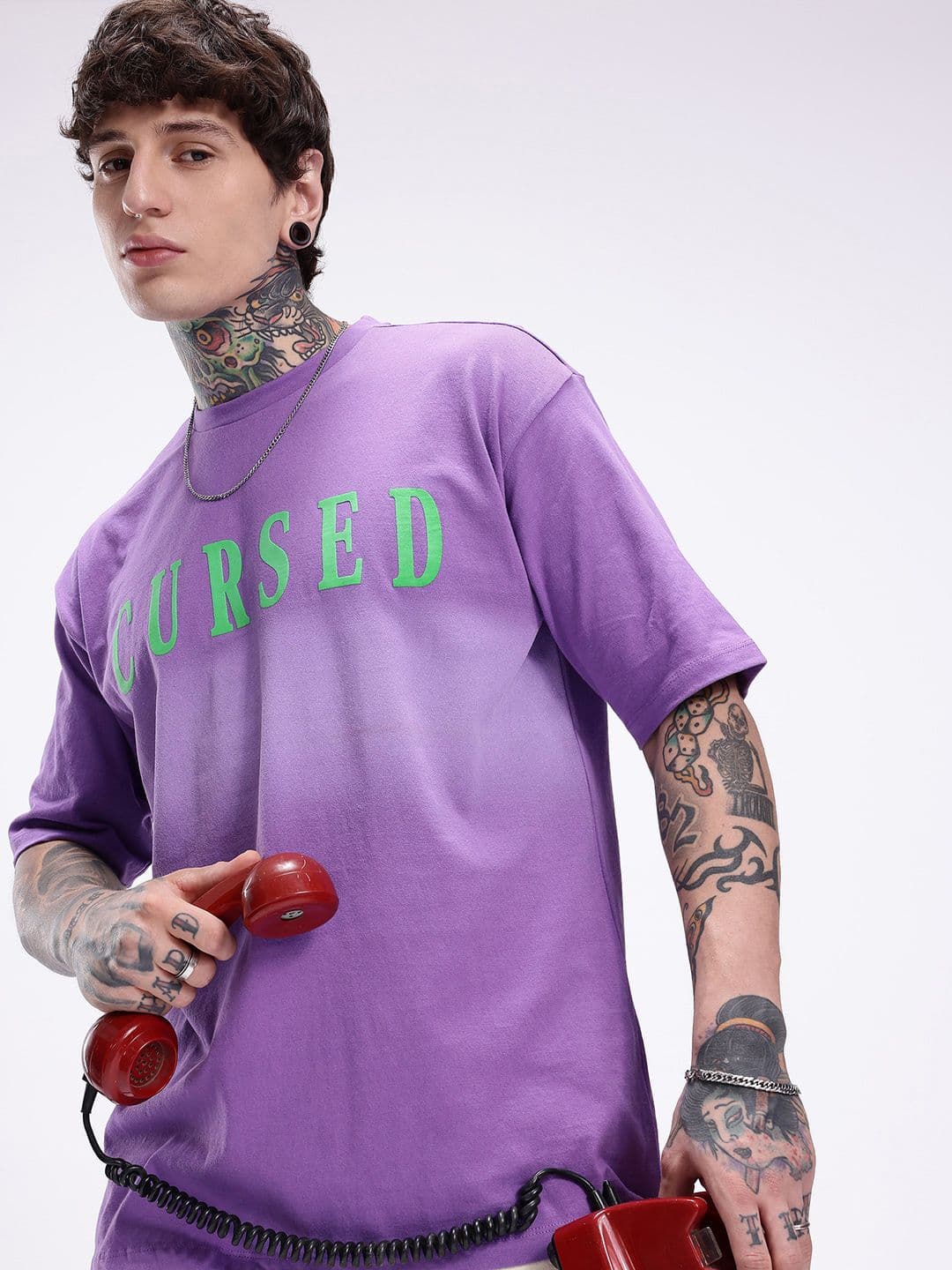 Kook N Keech Typography Printed Drop-Shoulder Sleeves Pure Cotton T-shirt - view 1