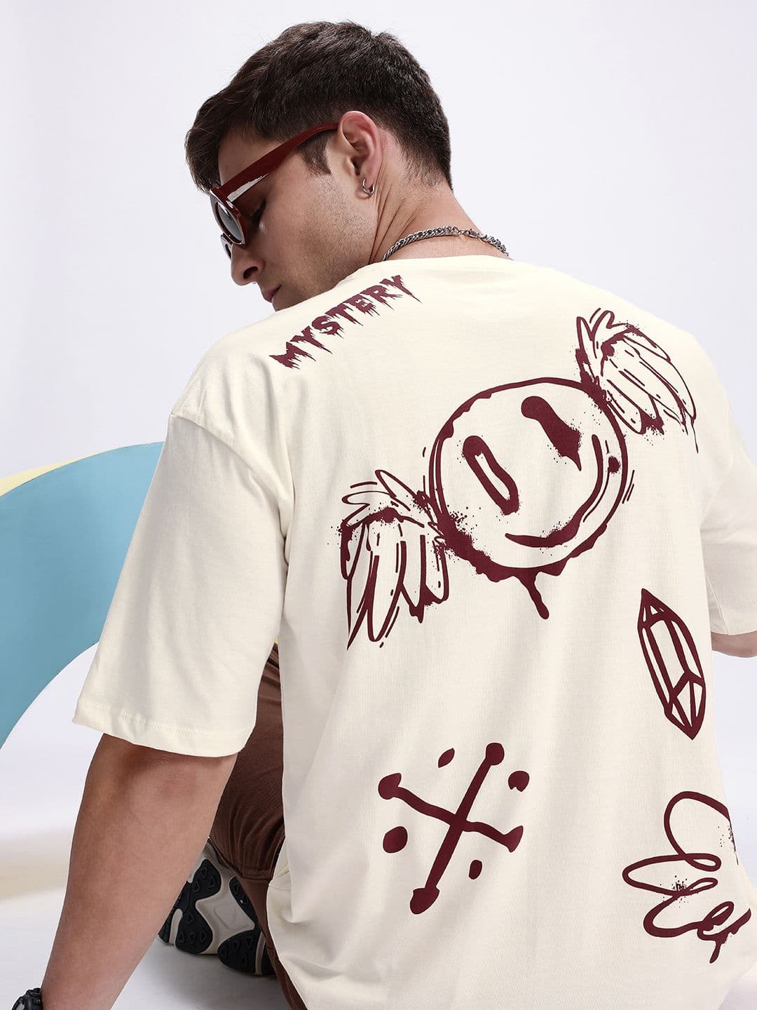 Kook N Keech Oversized Fit Graphic Printed Pure Cotton T-shirt - view 1