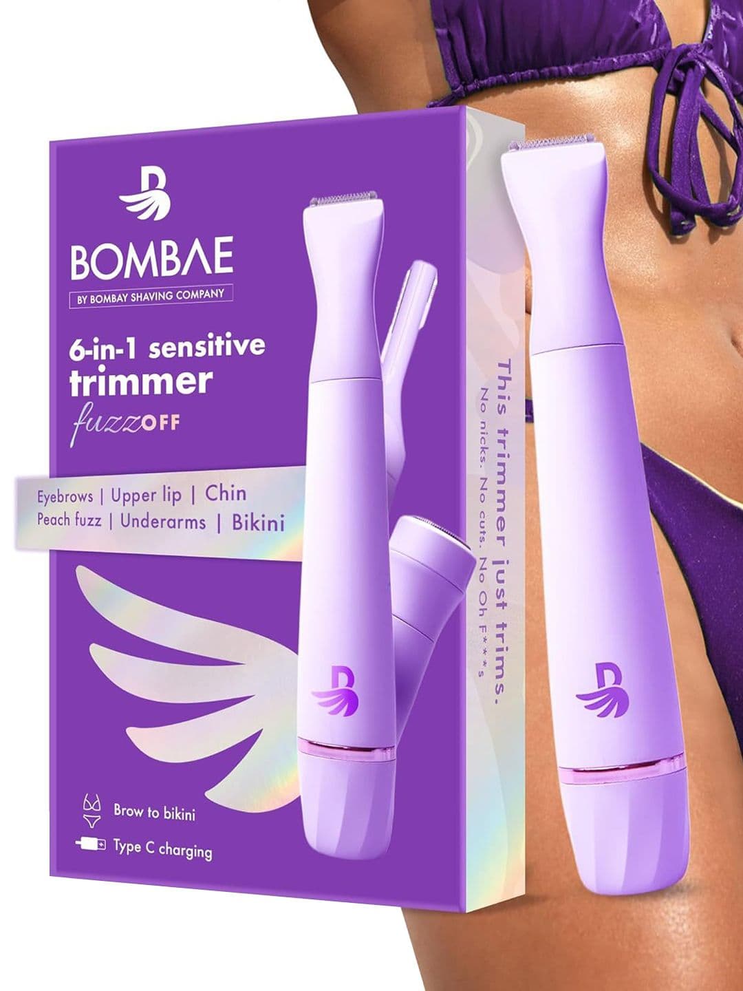 BOMBAE Sensitive 6-in-1 Smooth Bikini And Face Trimmer - view 1