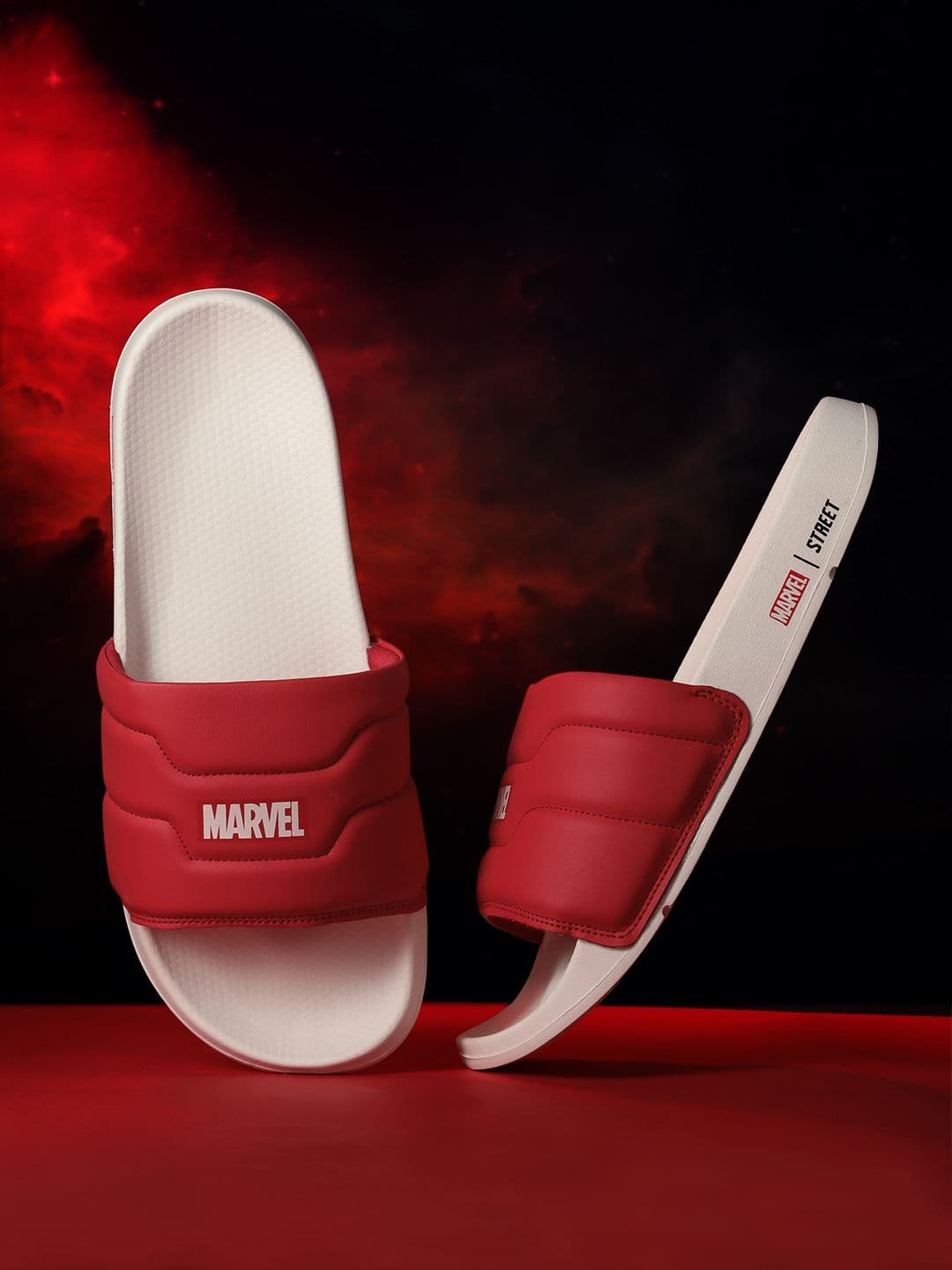 MARVEL STREET X fwd Men Printed Sliders - view 1