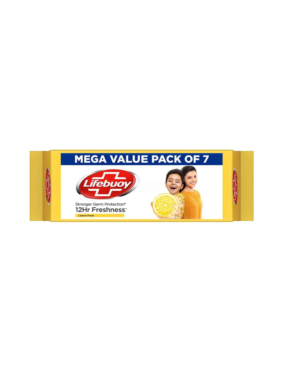 Lifebuoy Set of 7 Lemon Fresh 12Hr Freshness Stronger Germ Protection Soap - 125 g each - view 1