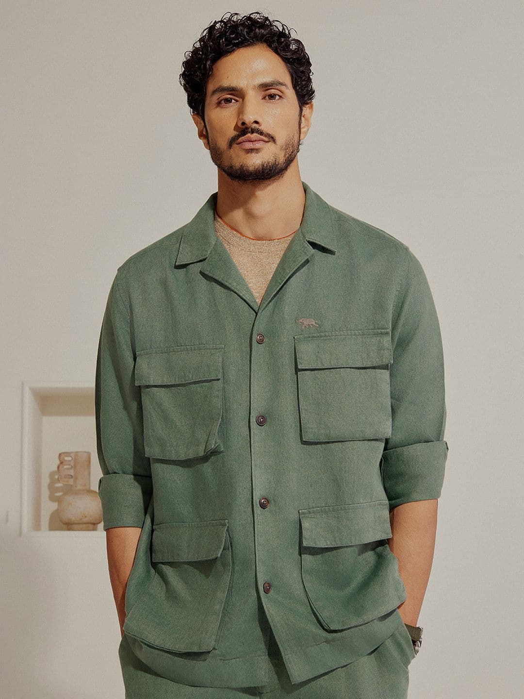 Andamen Rise Men Solid Spread Collar Casual Jacket - view 1