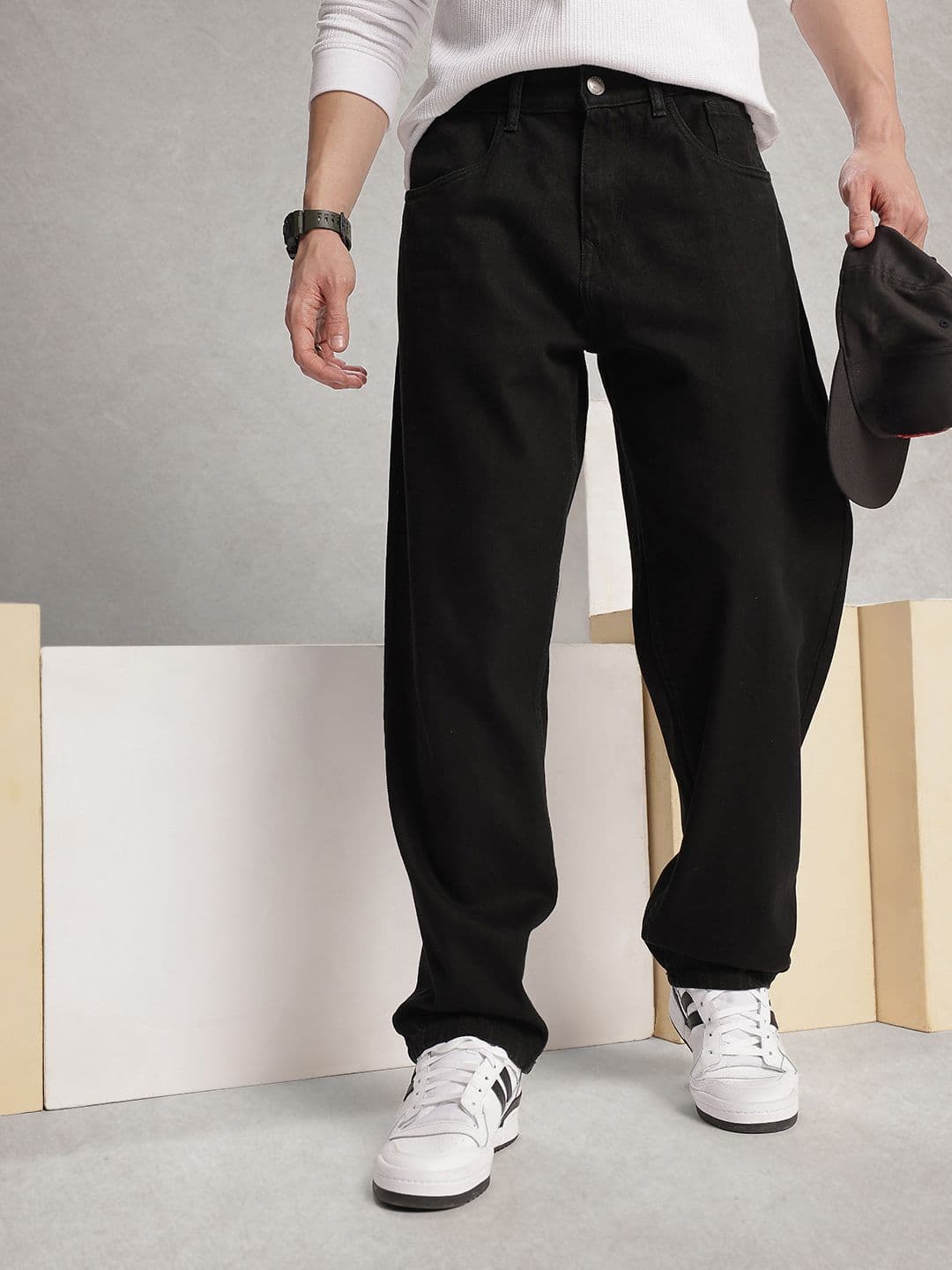 WROGN Men Loose Fit Cotton Jeans - view 1