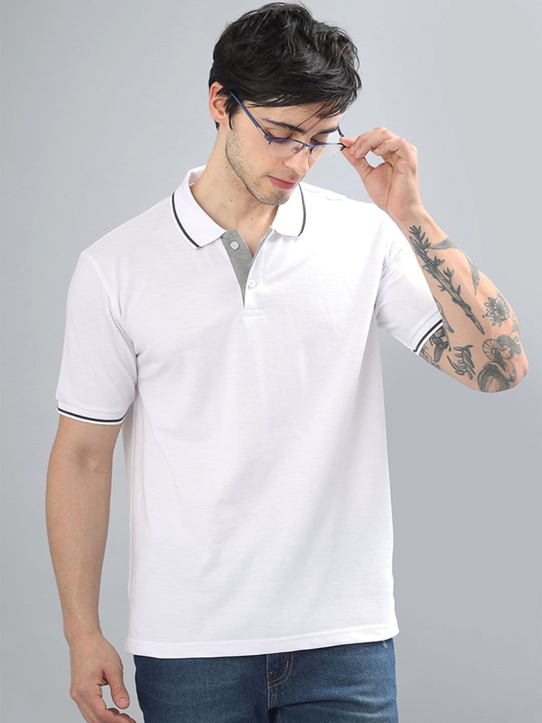Wear Your Opinion Men Premium Pique Tipped Polo - view 1
