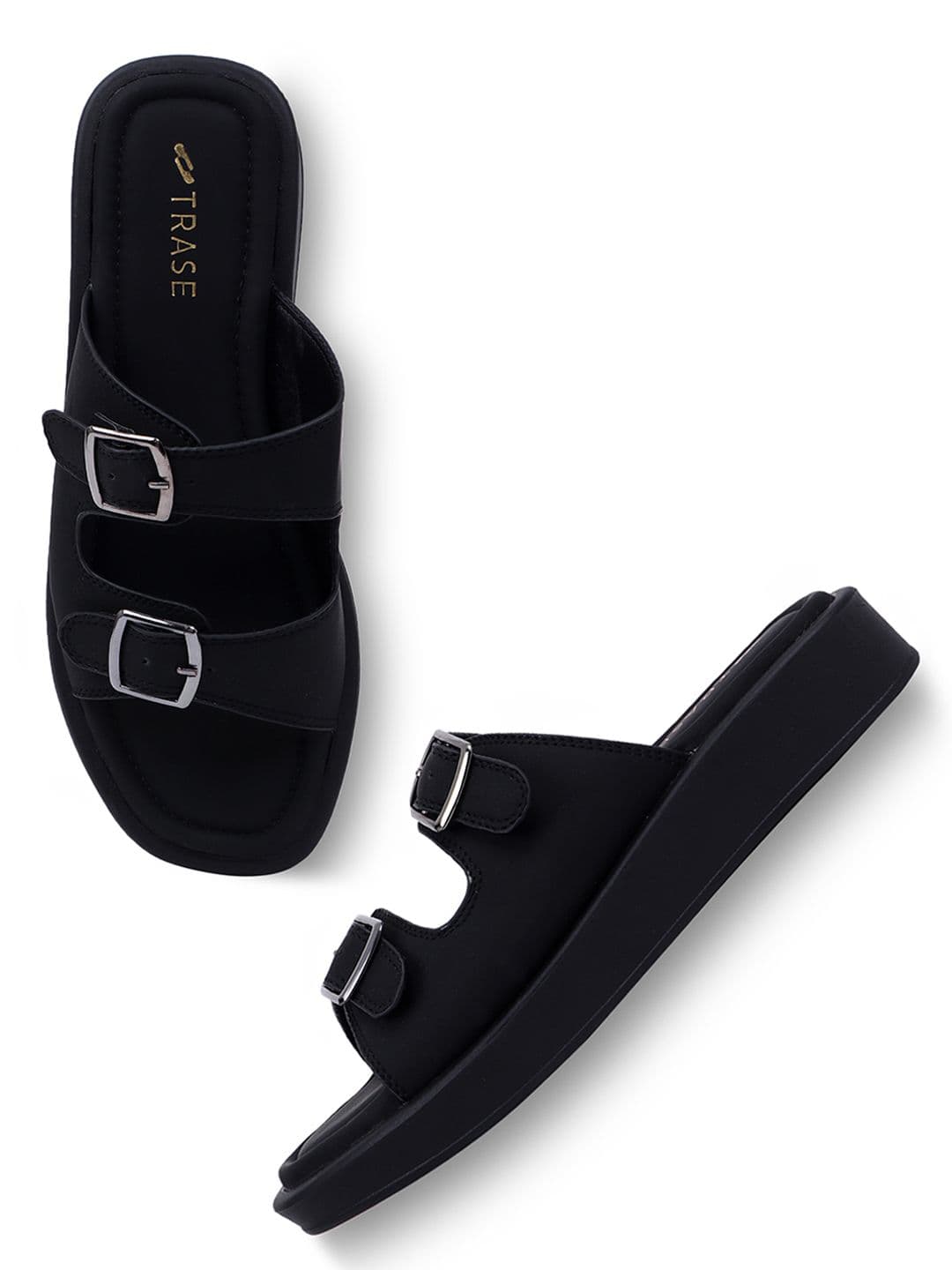 TRASE Women Open Toe Flats with Buckles - view 1