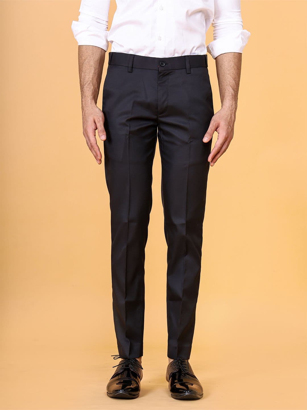 el cielo Men Smart Slim Fit Easy Wash Trousers - view 1