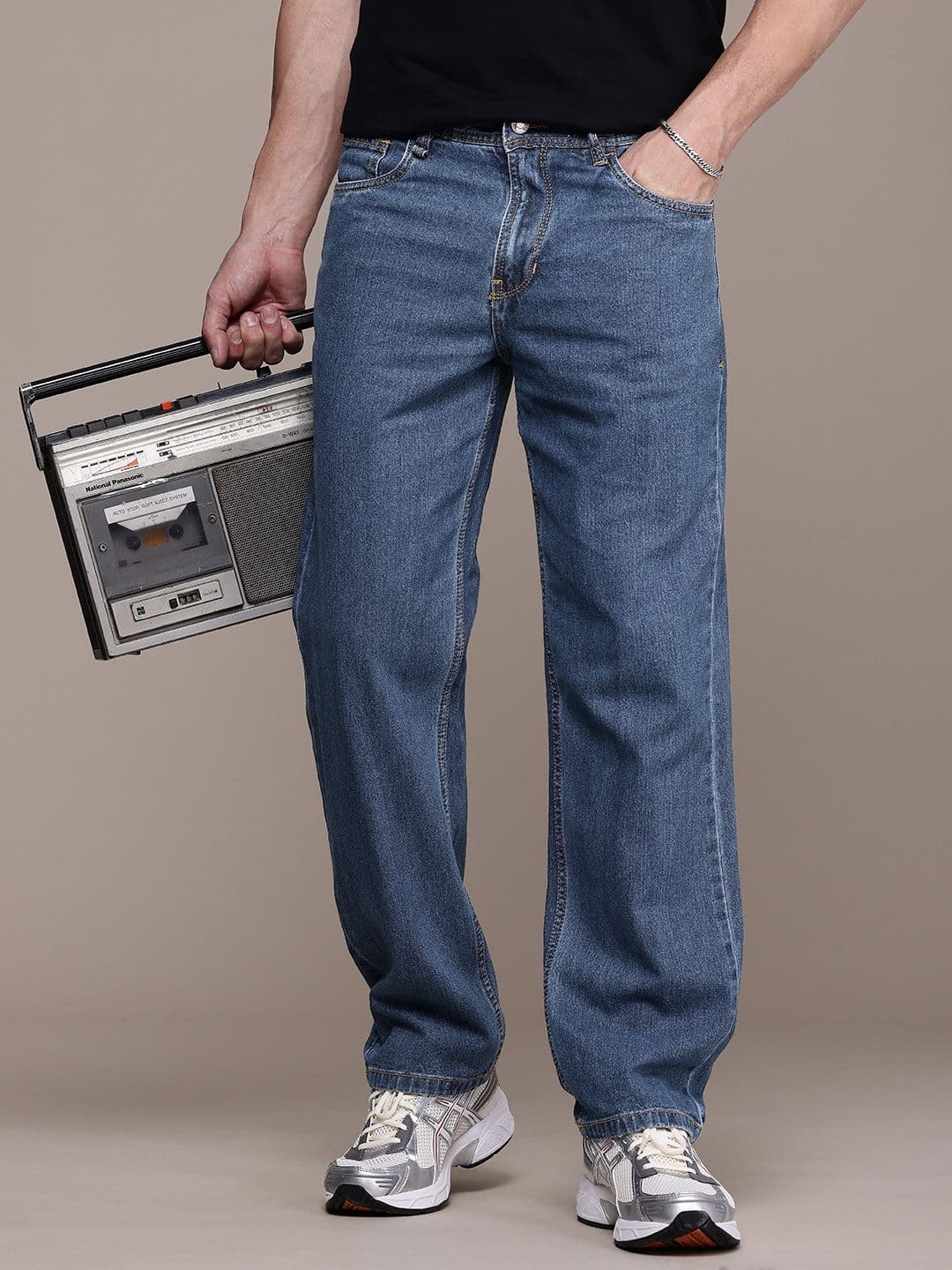 The Roadster Life Co. Men Pure Cotton Straight Fit Jeans - view 1