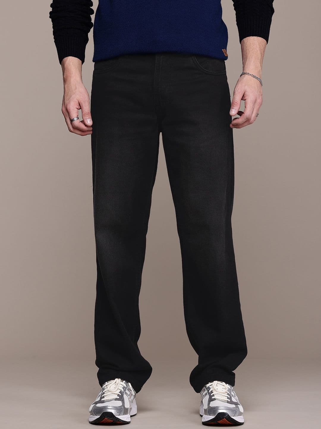 The Roadster Life Co. Men Pure Cotton Straight Fit Light Fade Jeans - view 1