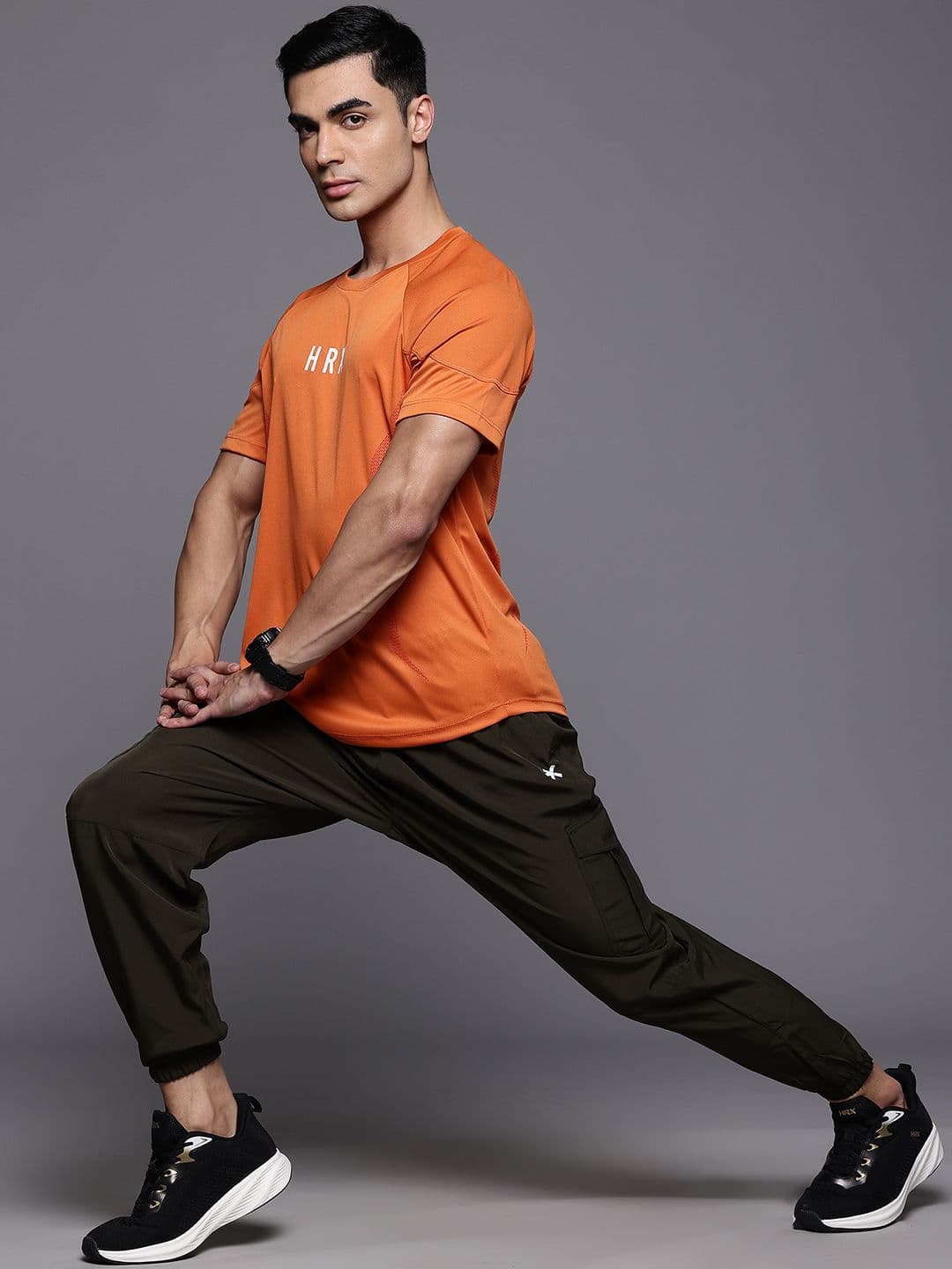 HRX by Hrithik Roshan Rapid-Dry Brand Logo Printed Training T-shirt - view 1