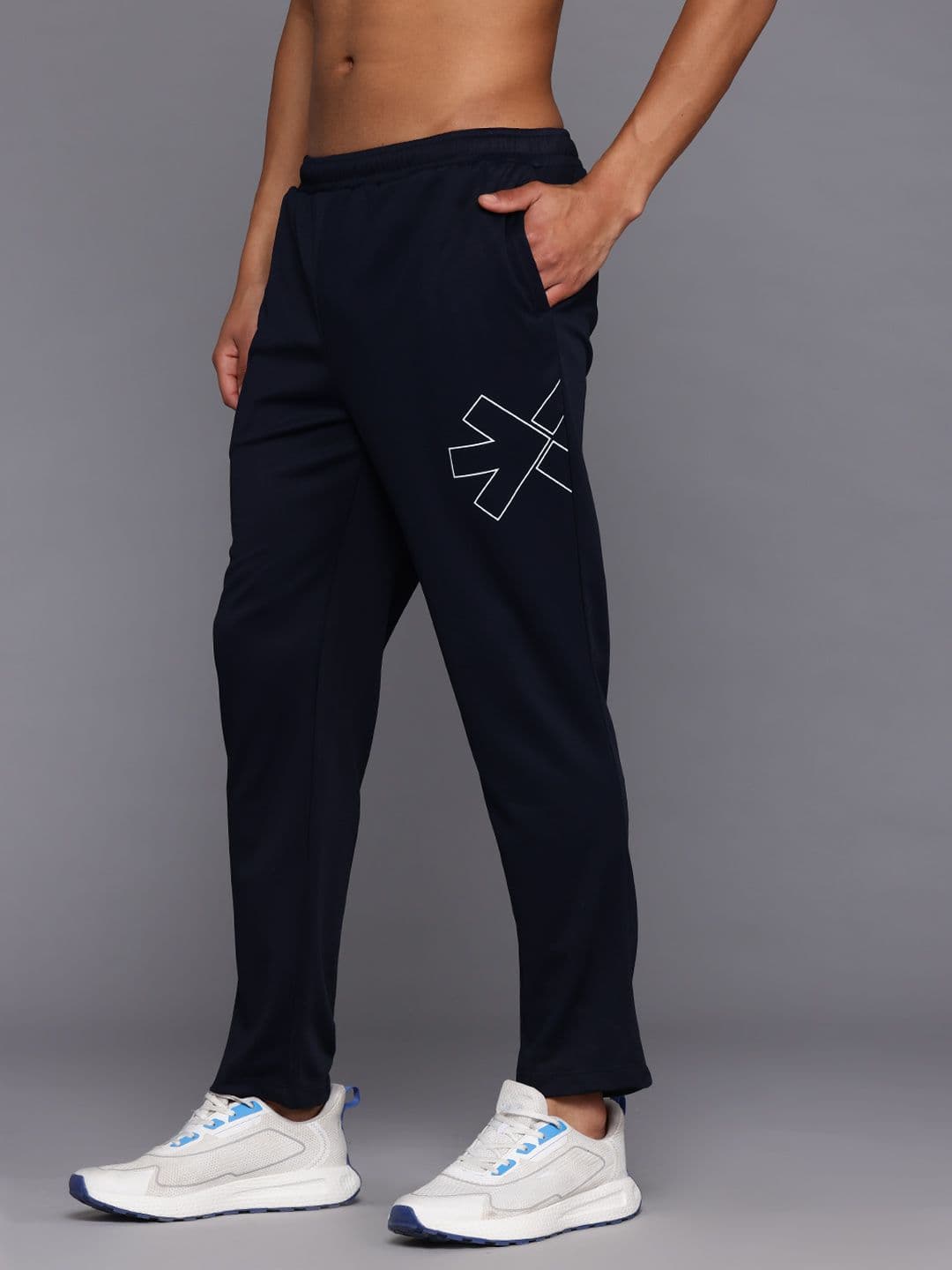 HRX by Hrithik Roshan Men Brand Logo Print Running Track Pants - view 1