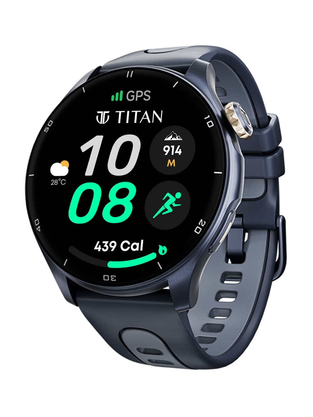 Titan Celestor 1.43 AMOLED Display GPS Piezoelectric Crown BT Calling 3ATM Smart Watch - view 1