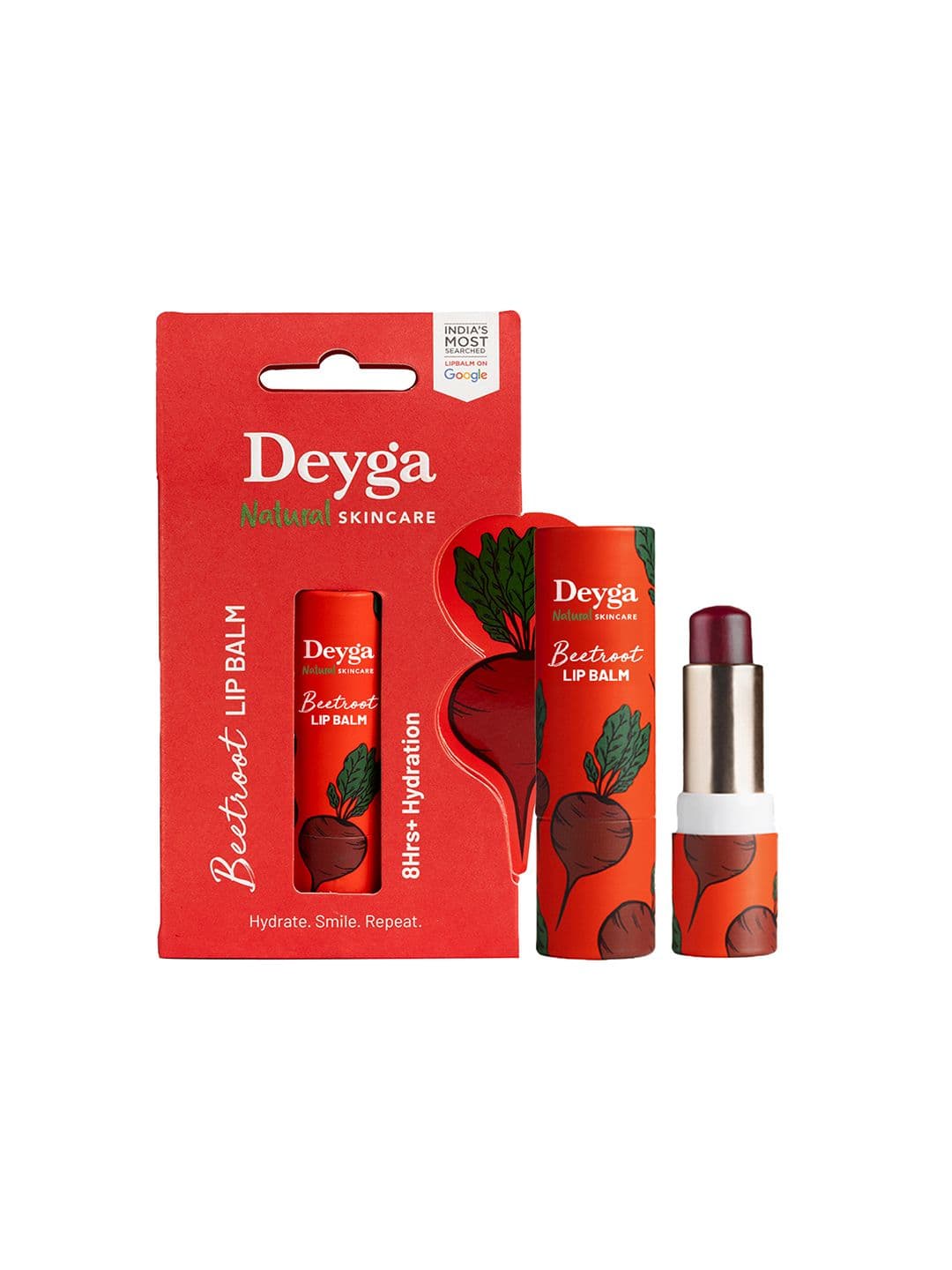 Deyga Organics Beetroot Stick Lip Balm Tinted Lip Care 5.5 g - view 1