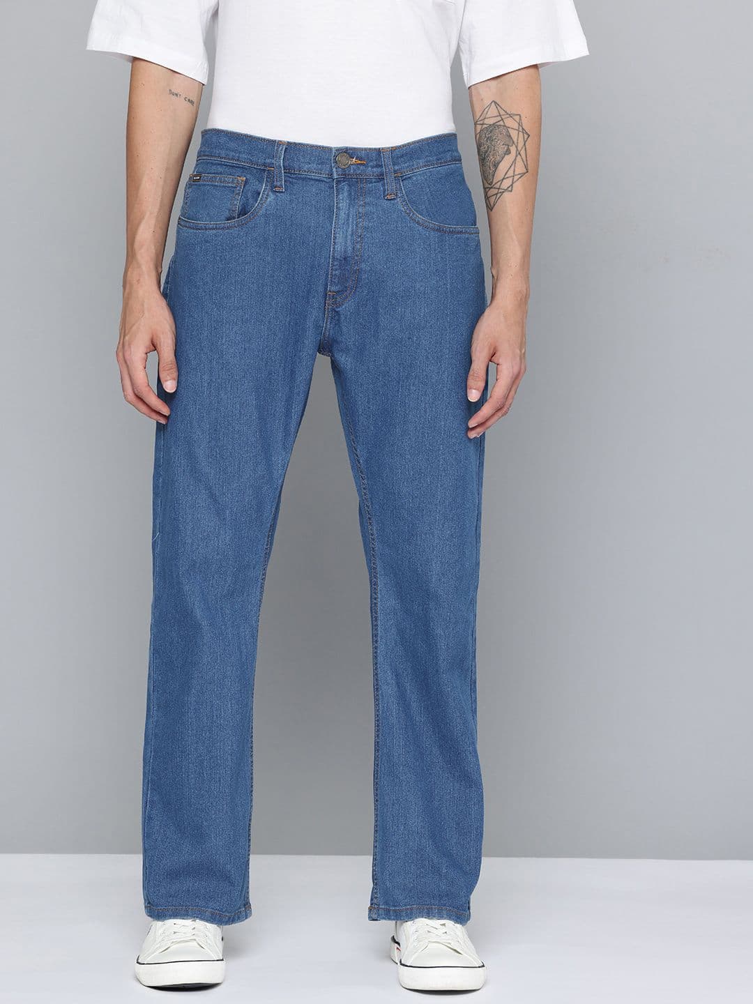 HIGHLANDER Men Mid-Rise Stretchable Bootcut Jeans - view 1