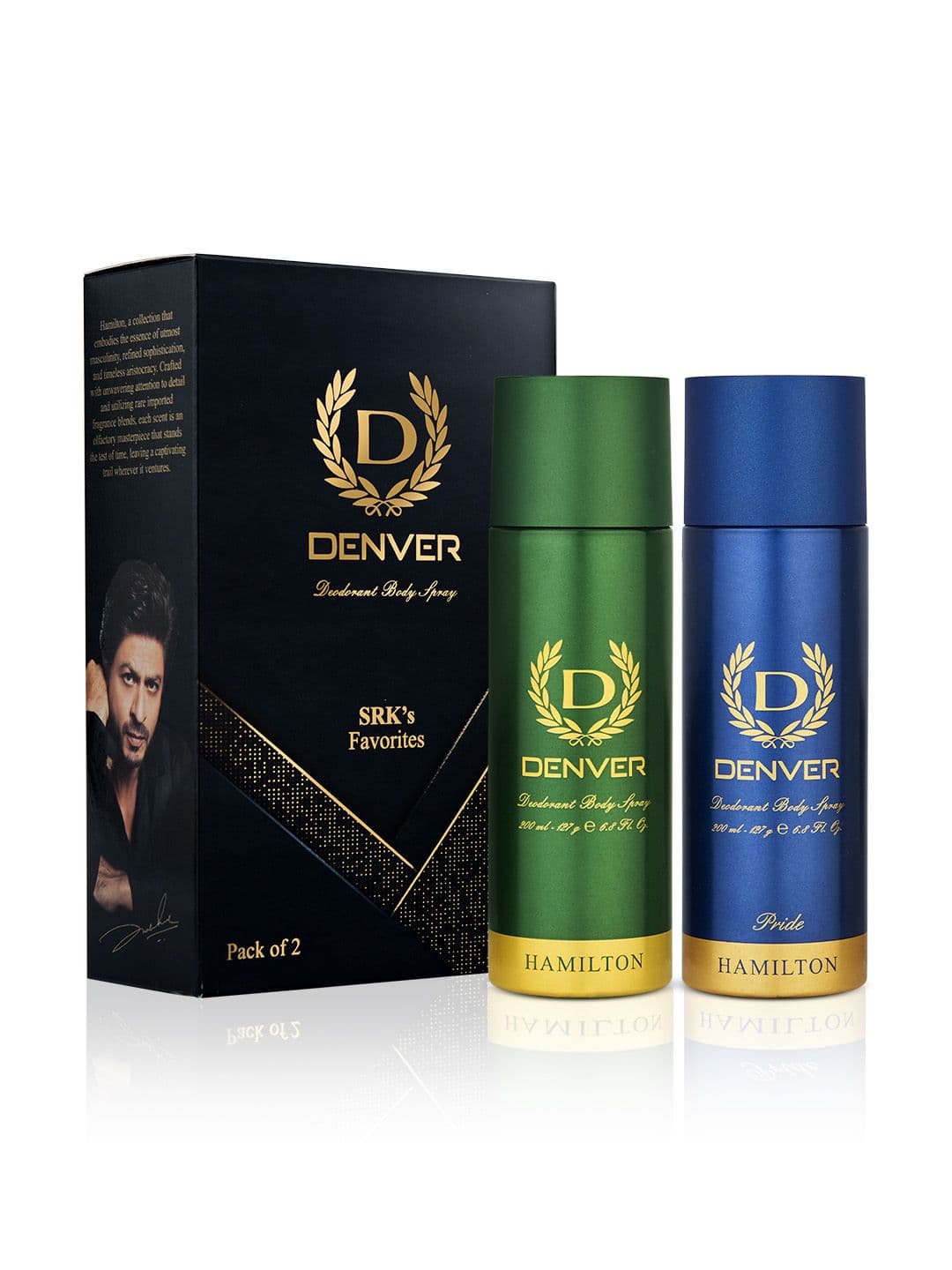Denver Men Set Of 2 Hamilton and Pride Deodorant Sprays 200 ml Each - view 1