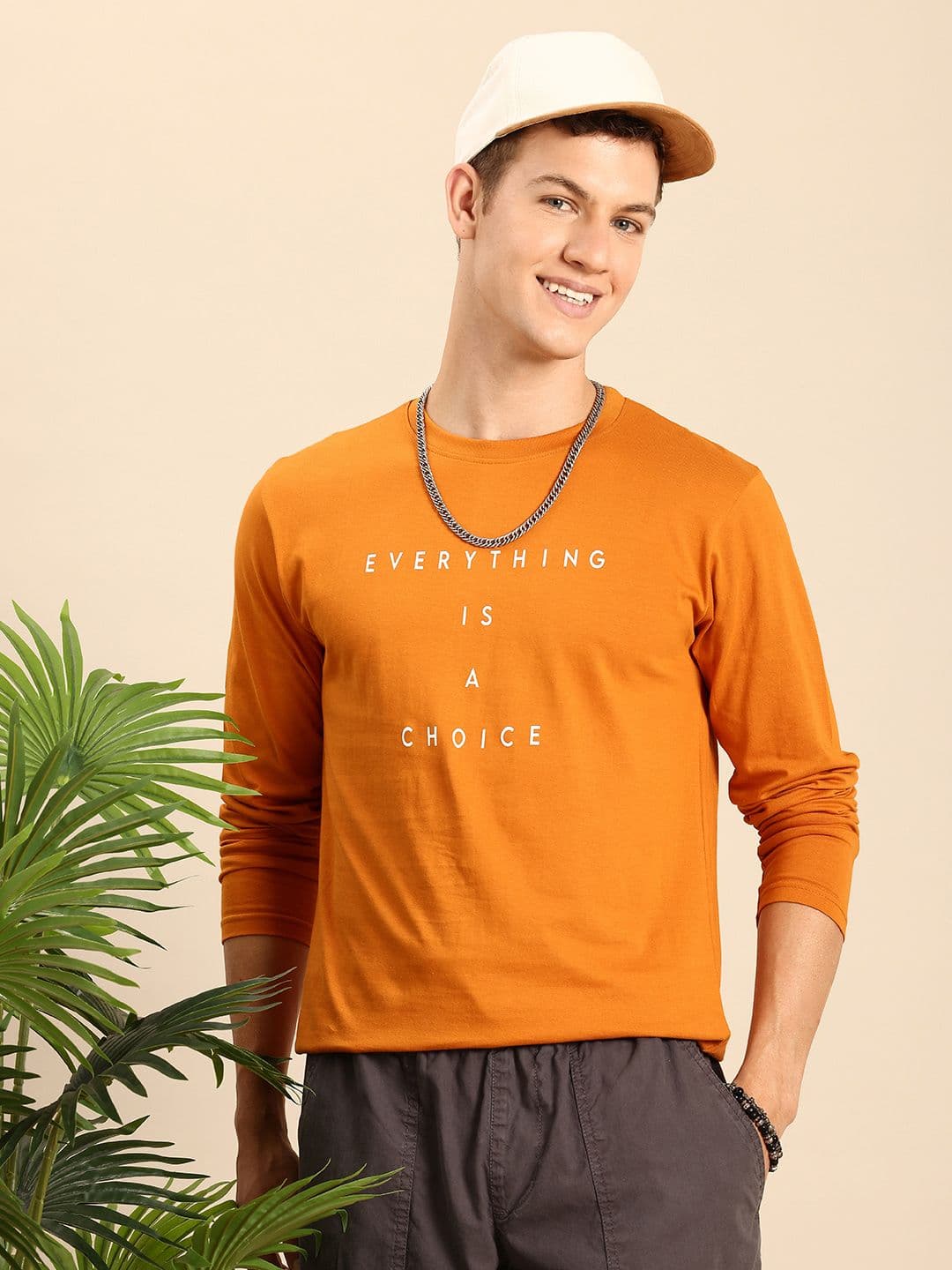 Mast & Harbour Typography Printed Bio Finish T-shirt - view 1