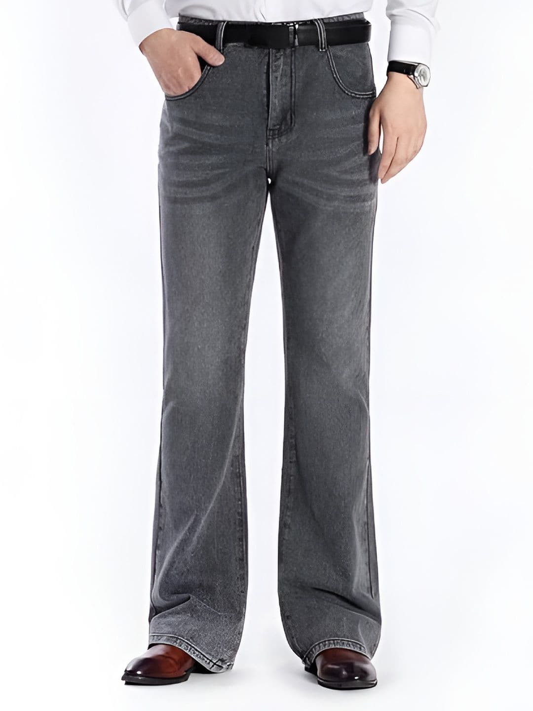 Ben Martin Men Jean Bootcut High-Rise Light Fade Stretchable Jeans - view 1