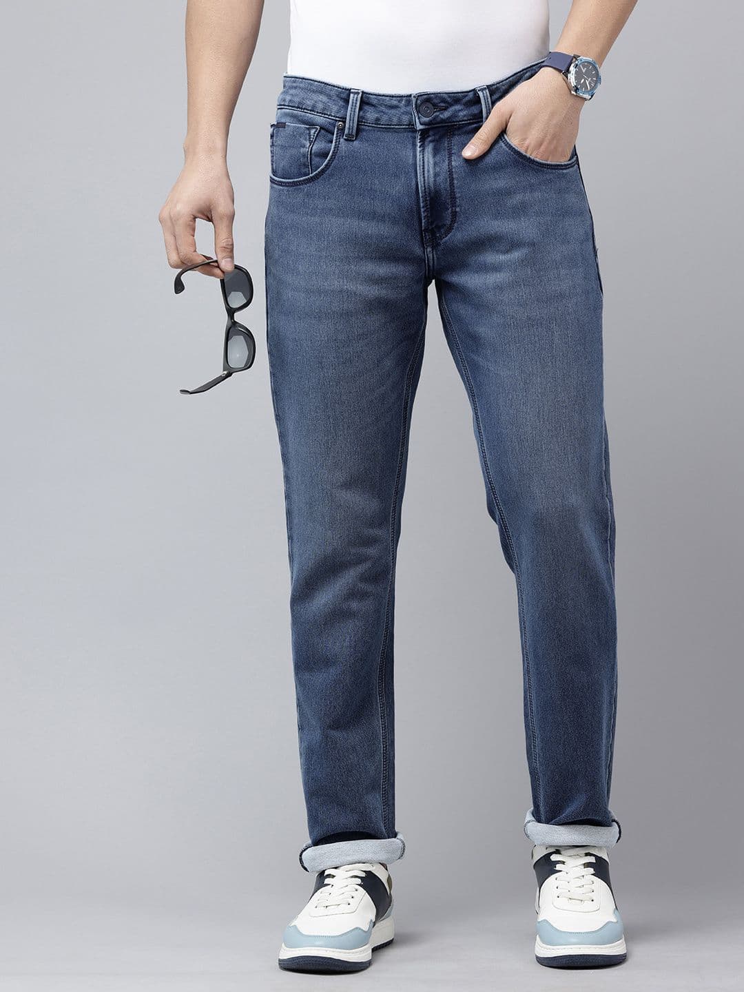 SPYKAR Men Rover Fit, Mid-Rise Regular fit Stretchable Jeans - view 1