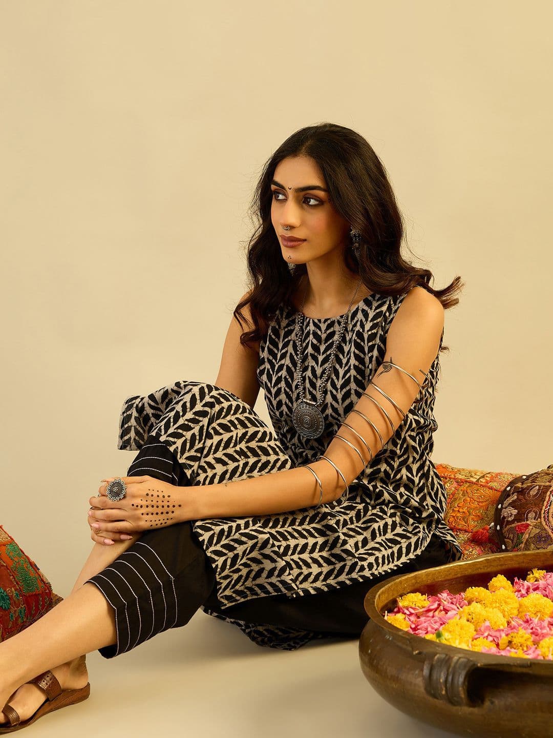Indo Era Women Floral Printed Indie Prints Kurta - view 1