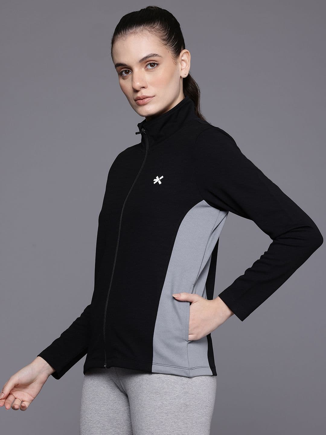 HRX by Hrithik Roshan Colourblocked Rapid-Dry Training Sporty Jacket - view 1