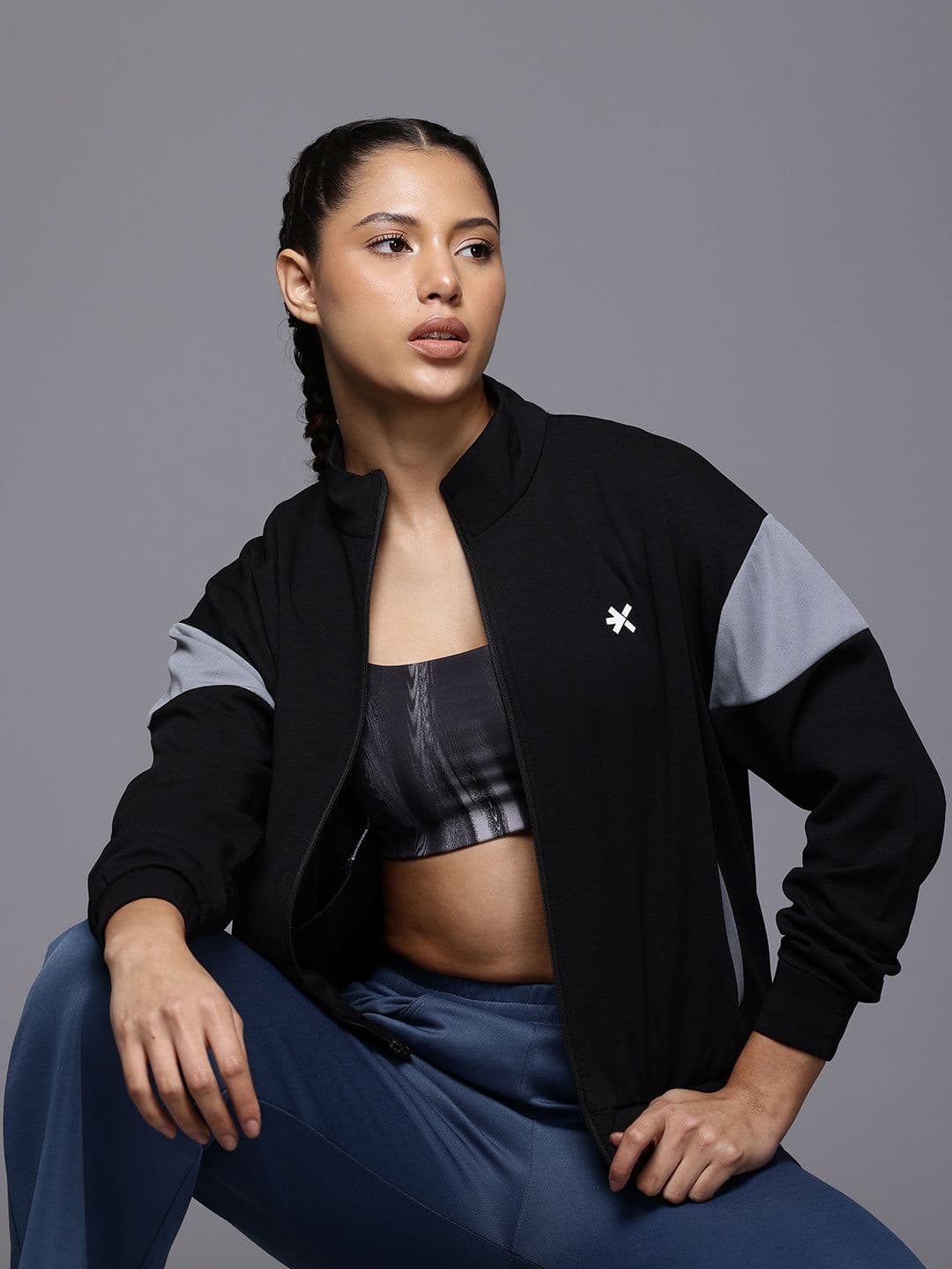 HRX by Hrithik Roshan Colourblocked Training Sporty Jacket - view 1
