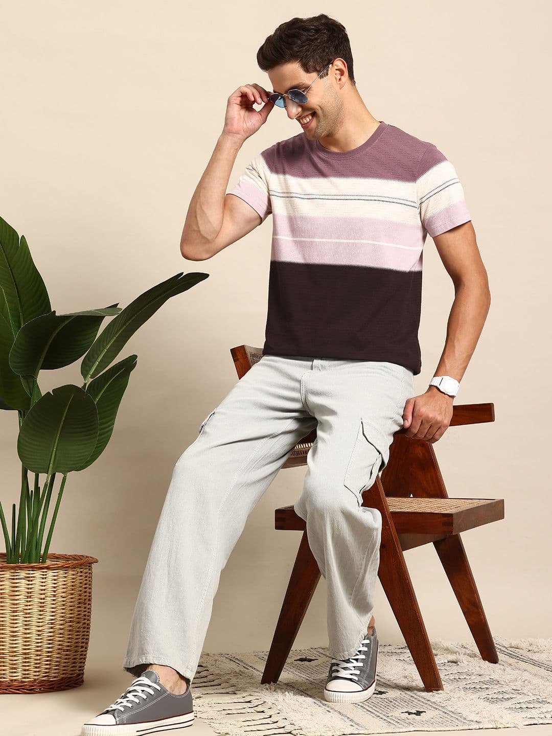 Mast & Harbour Men Colourblocked T-shirt - view 1