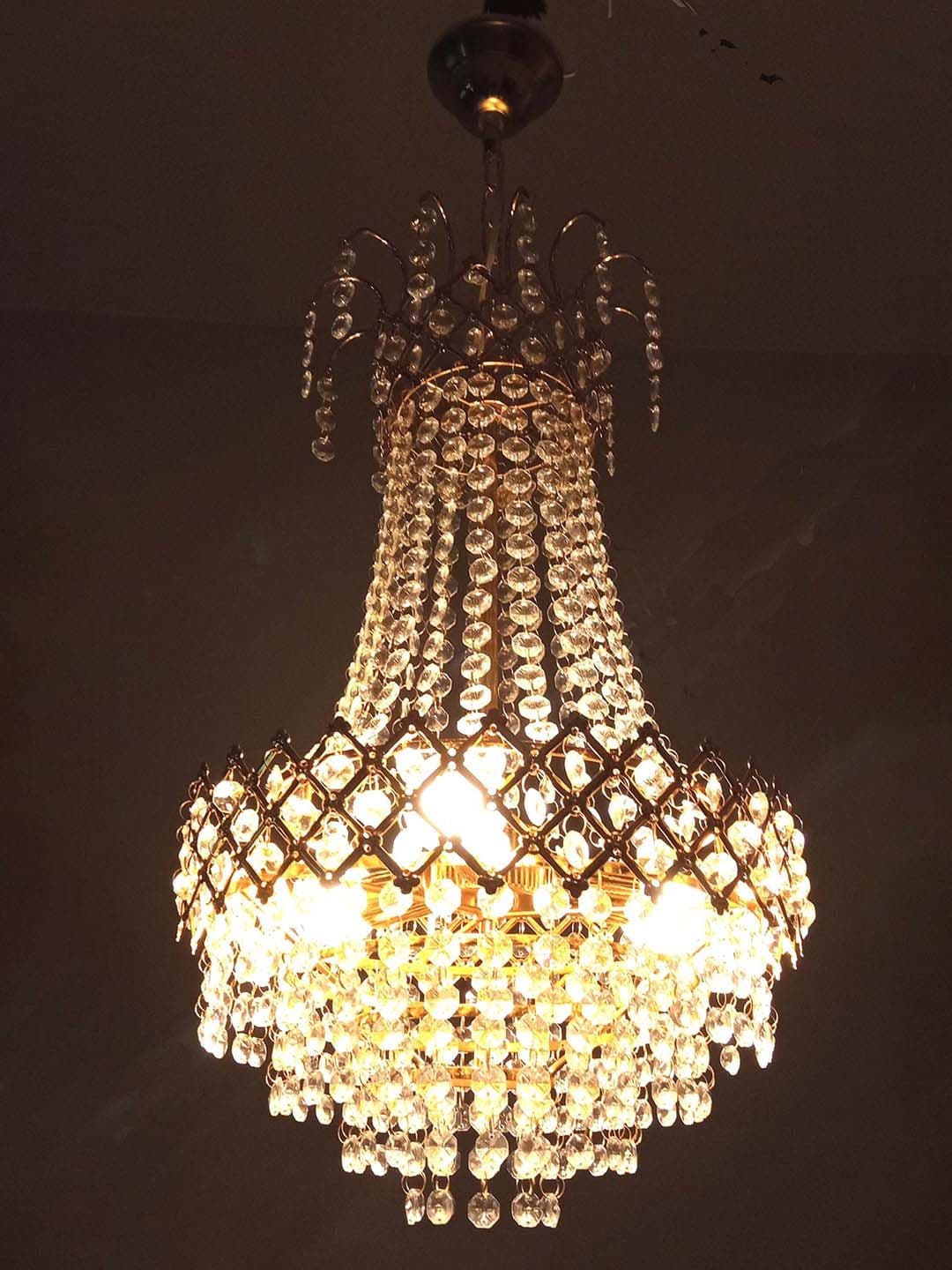 Prmoagen Beige & White Textured Ceiling Lamp - view 1