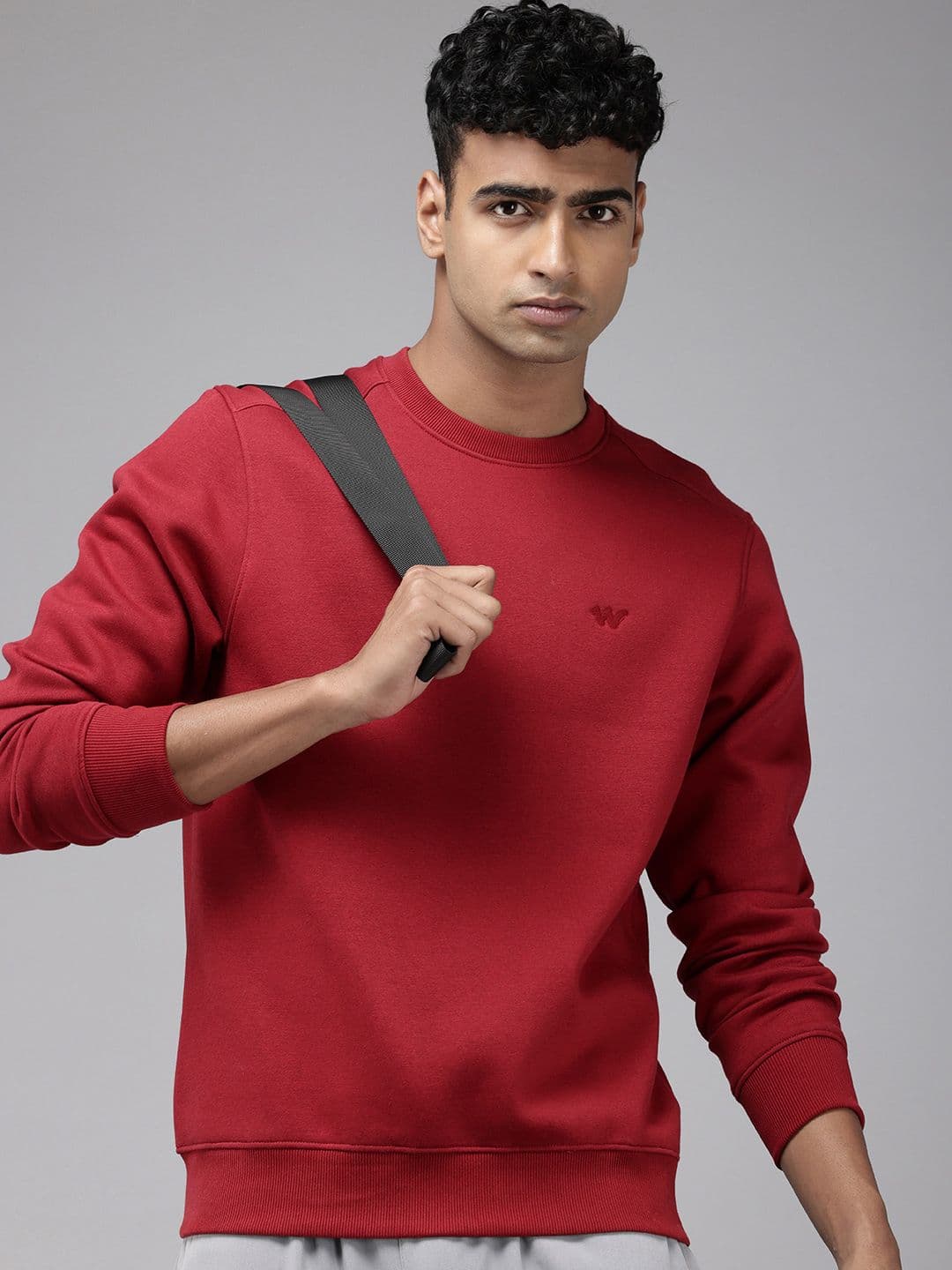 Wildcraft Solid Round-Neck Pullover Sweatshirt - view 1
