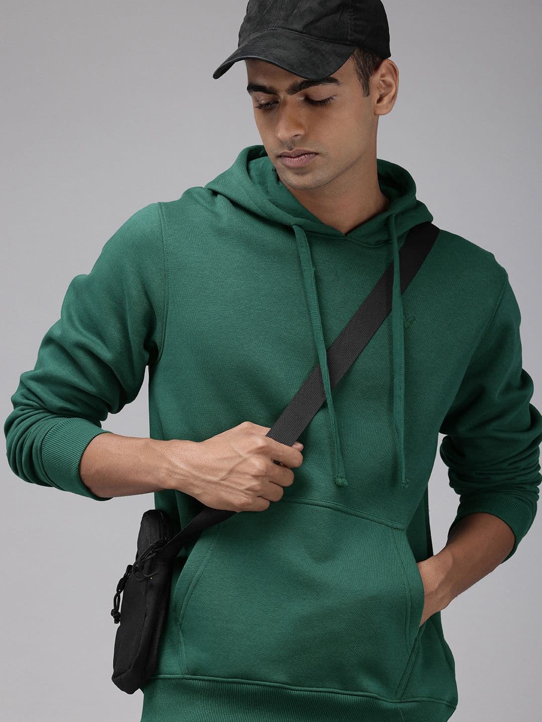 Wildcraft Solid Hooded Pullover Sweatshirt - view 1