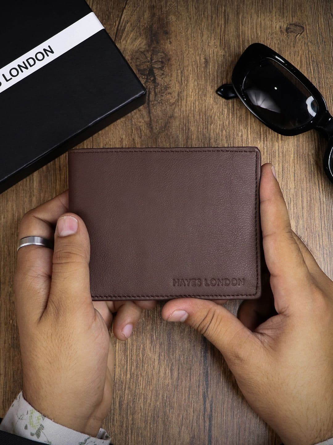 Hayes London Men Wallets Genuine Leather with RFID Blocking - view 1