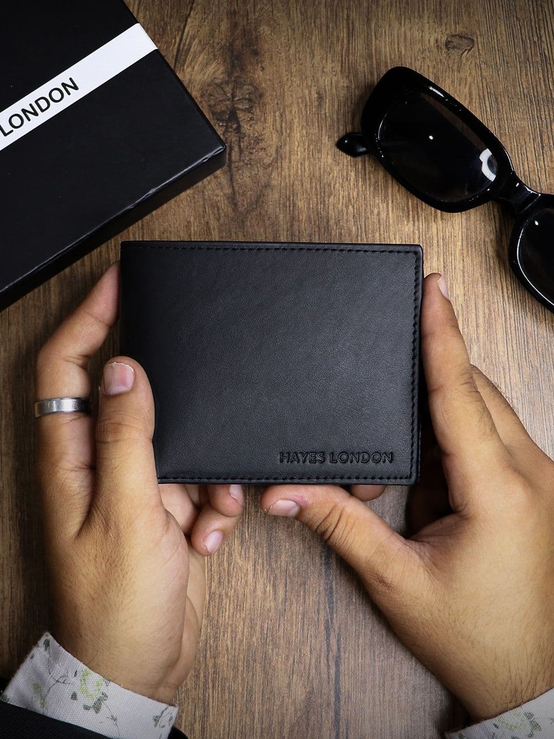 Hayes London Men Wallets Genuine Leather with RFID Blocking - view 1