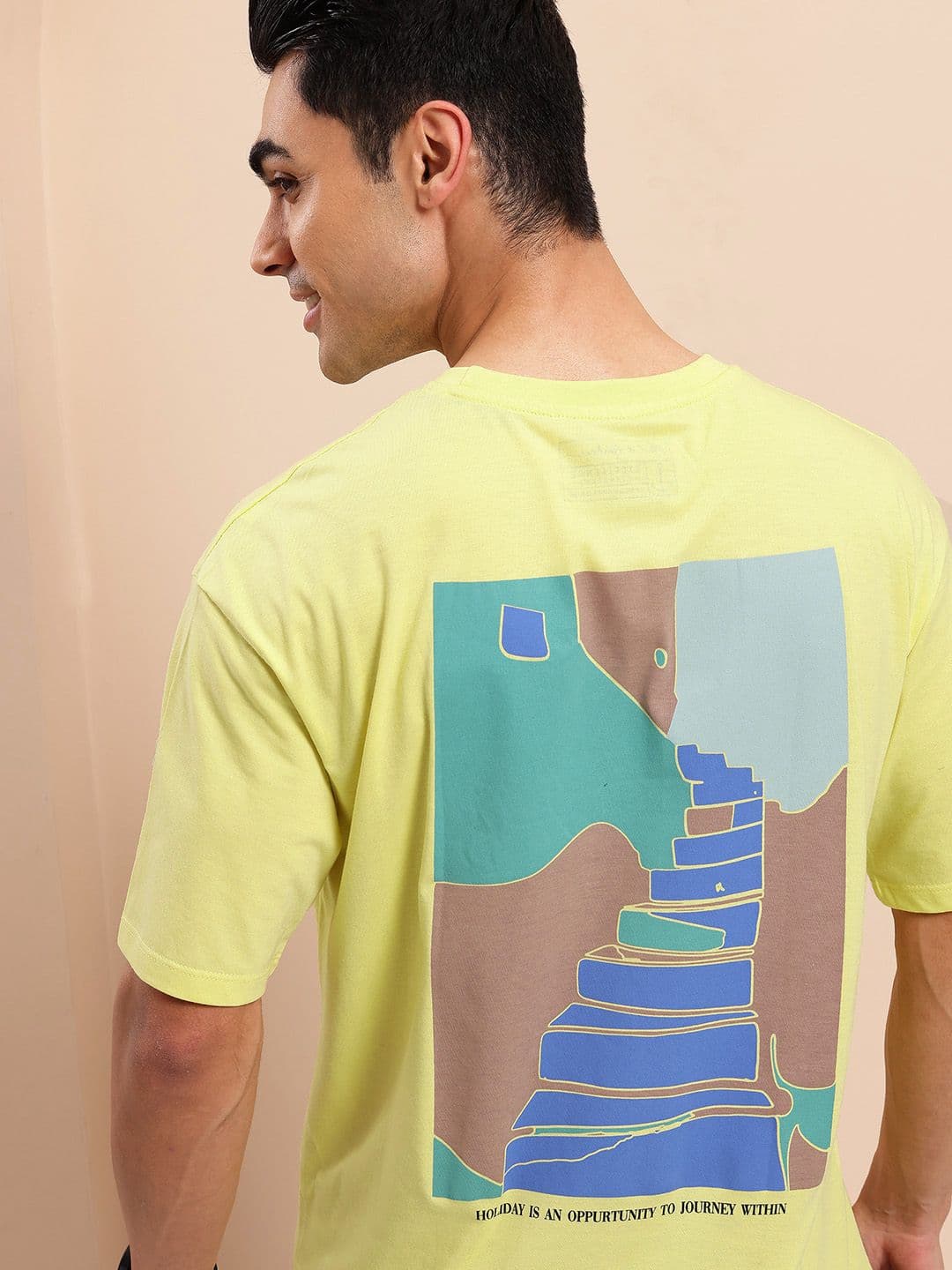 Mast & Harbour Men Printed Relaxed Fit T-shirt - view 1