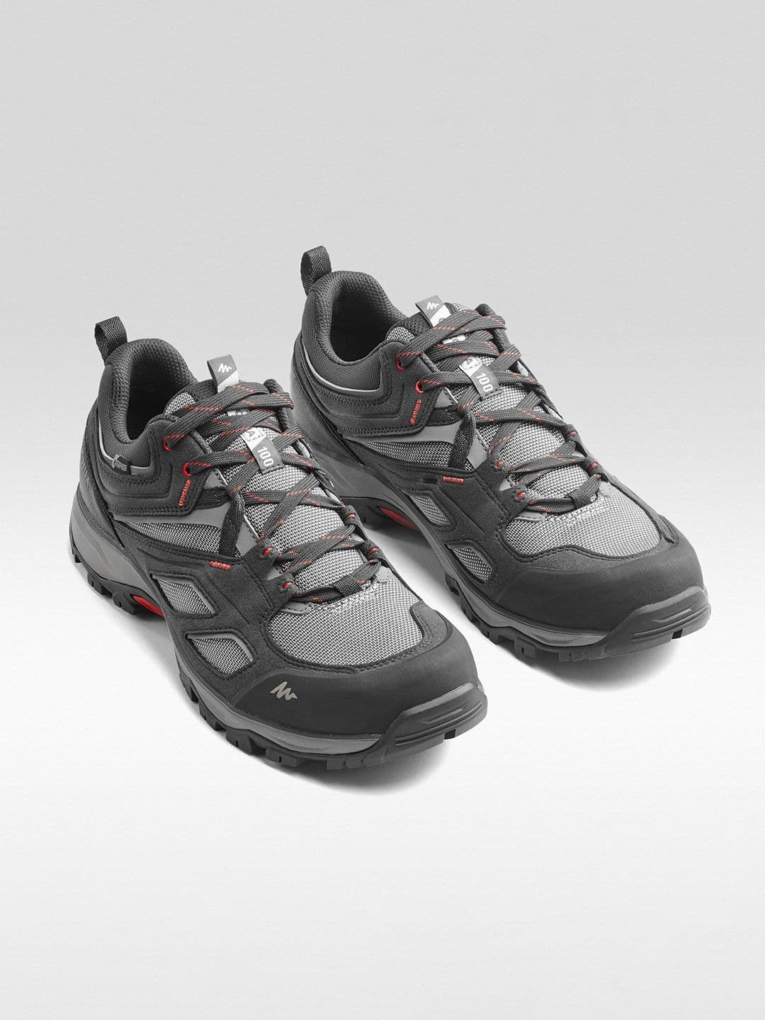 Decathlon Quechua - Men Grey MH100 Waterproof Hiking Shoes - view 1